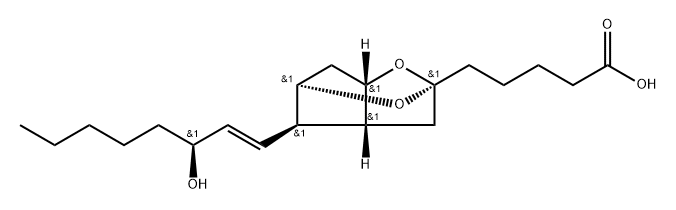 5-((2R,3aR,4R,5R,6aS)-4-((S,E)-3-Hydroxyoct-1-en-1-yl)hexahydro-2H-2,5-epoxycyclopenta[b]furan-2-yl)pentanoic acid Structure