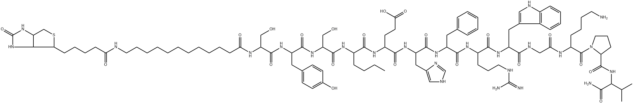 MSH, 12-Bct-1-N(alpha)-dodecanoyl-Ser-4-Nle-7-Phe-alpha- Struktur