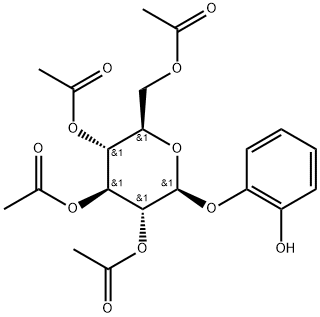 1-O-(2,3,4,6-TETRA-O-ACETYL-Β-D-GLUCOPYRANOSYL)PYROCATECHOL,91364-06-6,结构式