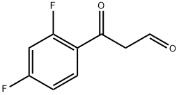 Benzenepropanal, 2,4-difluoro-β-oxo- 化学構造式