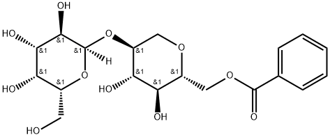D-Glucitol, 1,5-anhydro-2-O-α-D-galactopyranosyl-, 6-benzoate 结构式