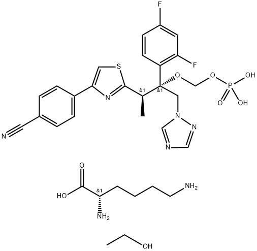 Fosravuconazole L-lysine ethanolate Struktur