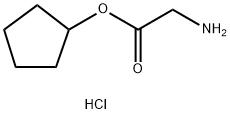 环戊基-2-氨基乙酸酯盐酸盐 结构式