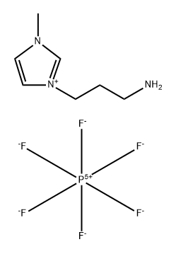 1-胺丙基-3- 甲基味唑六氟磷酸盐, 914770-48-2, 结构式