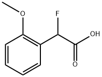 Benzeneacetic acid, α-fluoro-2-methoxy- Structure
