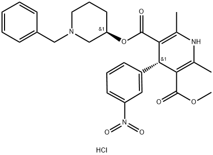 BENIDIPINE HYDROCHLORIDE, 91599-76-7, 结构式