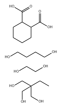 1,2-Cyclohexanedicarboxylic acid, mixed esters with 1,4-butanediol, ethylene glycol and trimethylolpropane Structure