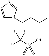 Methanesulfonic acid, 1,1,1-trifluoro-, compd. with 1-butyl-1H-imidazole (1:1) Struktur
