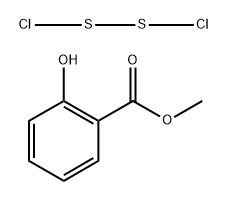 Benzoic acid, 2-hydroxy-, methyl ester, reaction products with sulfur chloride (S2Cl2) Structure