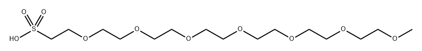 甲基-七聚乙二醇-磺酸 结构式
