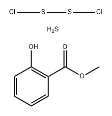 Benzoic acid, 2-hydroxy-, methyl ester, reaction products with sulfur and sulfur chloride (S2Cl2) Structure