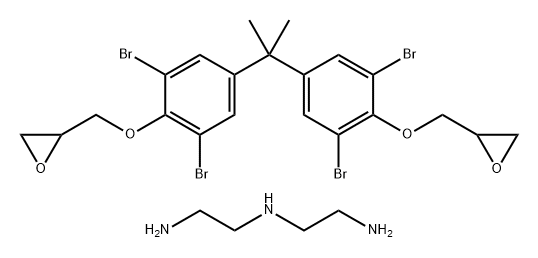 1,2-Ethanediamine, N-(2-aminoethyl)-, reaction products with 2,2'-[(1-methylethylidene)bis[(2,6-dibromo-4,1-phenylene)oxymethylene]]bis[oxirane] Structure
