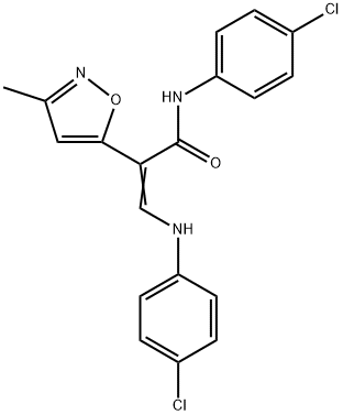 [N-(4-Chlorophenyl)]-α-[(4-chlorophenyl)-aminomethylene]-3-methyl-5-isoxazoleacetamide Structure