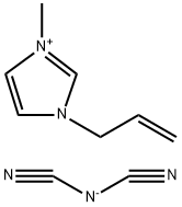 1-Allyl-3-methylimidazolium dicyanamide Structure