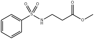 β-Alanine, N-(phenylsulfonyl)-, methyl ester 结构式