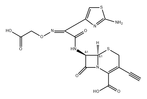 3-ethynylcephalosporin 结构式