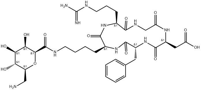CYCLO(RGDFK(SAA)) 化学構造式