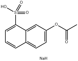 1-Naphthalenesulfonic acid, 7-(acetyloxy)-, sodium salt (1:1)