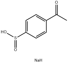 4-乙酰苯-1-亚磺酸钠 结构式