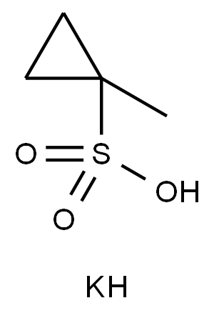 1-甲基)环丙基-1-磺酸钾,923032-54-6,结构式
