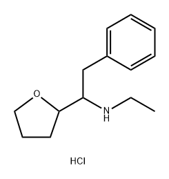 N-乙基-2-苯基-1-(四氢呋喃-2-基)乙-1-胺盐酸盐, 92321-73-8, 结构式