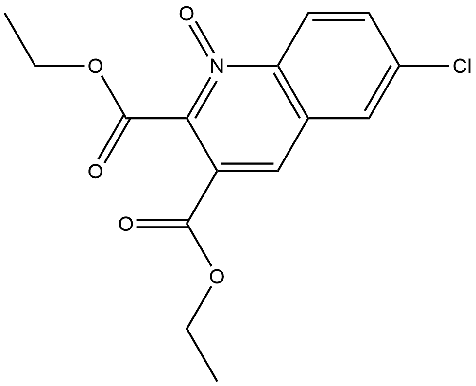 2,3-Quinolinedicarboxylic acid, 6-chloro-, 2,3-diethyl ester, 1-oxide