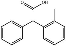 Benzeneacetic acid, 2-methyl-α-phenyl- Struktur