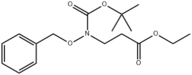 ethyl N-benzyloxy-N-tert-butoxycarbonyl-3-aminopropionate Structure