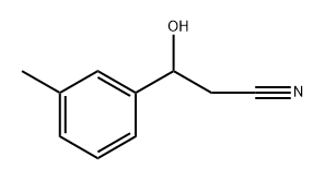 Benzenepropanenitrile, β-hydroxy-3-methyl- Struktur