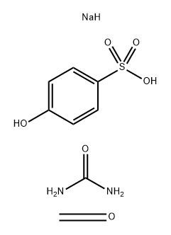 Benzenesulfonic acid, 4-hydroxy-, reaction products with formaldehyde and urea, sodium salts 结构式