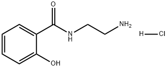 Benzamide, N-(2-aminoethyl)-2-hydroxy-, hydrochloride (1:1) Struktur
