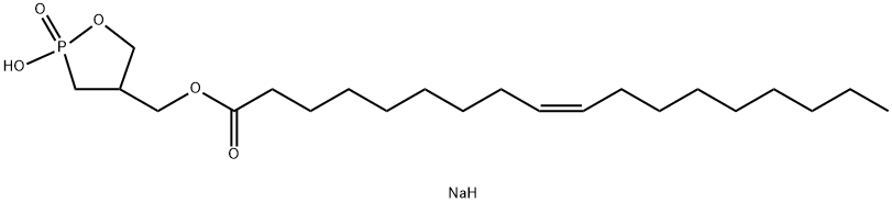 2-Carba-cyclic phosphatidic acid sodium salt 结构式