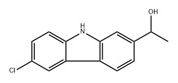 9H-Carbazole-2-methanol, 6-chloro-α-methyl- 结构式