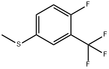 (4-FLUORO-3-(TRIFLUOROMETHYL)PHENYL)(METHYL)SULFANE Struktur