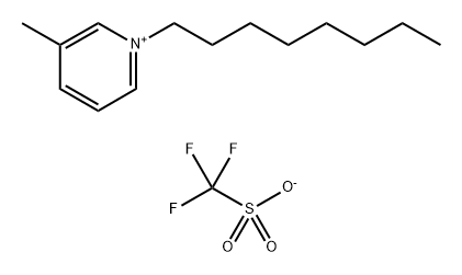 Pyridinium, 3-methyl-1-octyl-, 1,1,1-trifluoromethanesulfonate (1:1)
 Structure