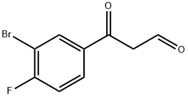 Benzenepropanal, 3-bromo-4-fluoro-β-oxo-