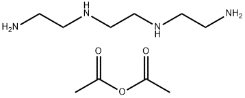 Acetic acid, anhydride, reaction products with triethylenetetramine  Struktur