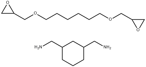 1,3-Cyclohexanedimethanamine, reaction products with 2,2'-[1,6-hexanediylbis(oxymethylene)]bis[oxirane] Struktur