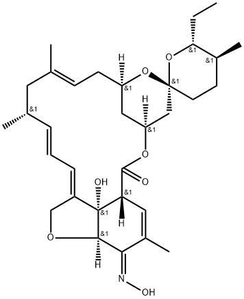 美倍霉素肟A4, 93074-04-5, 结构式