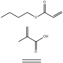 2-Methyl-2-propenoic acid polymer with butyl 2-propenoate and ethene, zinc salt Structure