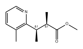(2R,3R)-Methyl 2-methyl-3-(3-methylpyridin-2-yl)butanoate Struktur