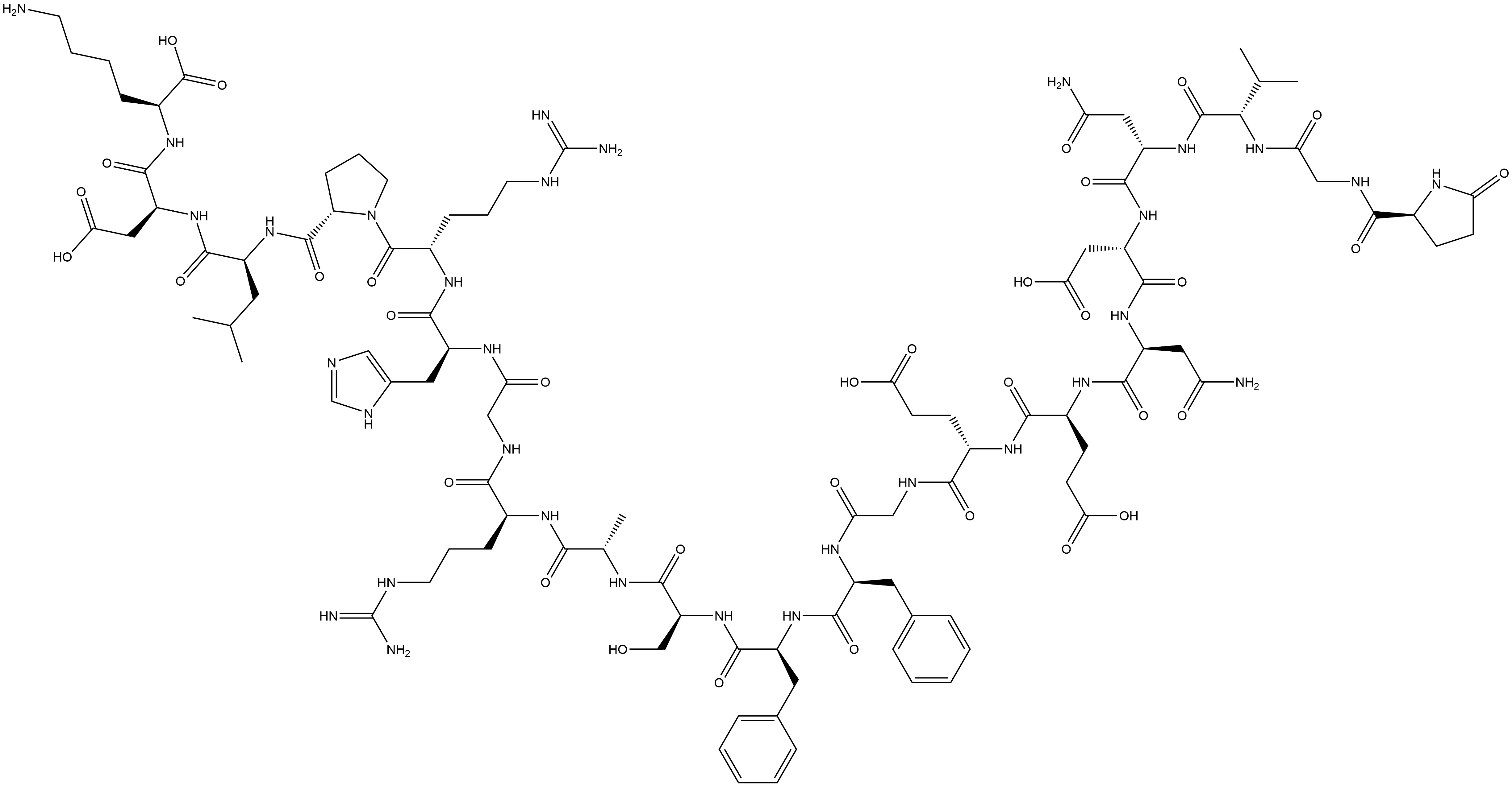 fibrinogen Bbeta (1-21) Struktur
