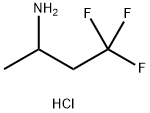 4,4,4-三氟丁-2-胺盐酸盐 结构式