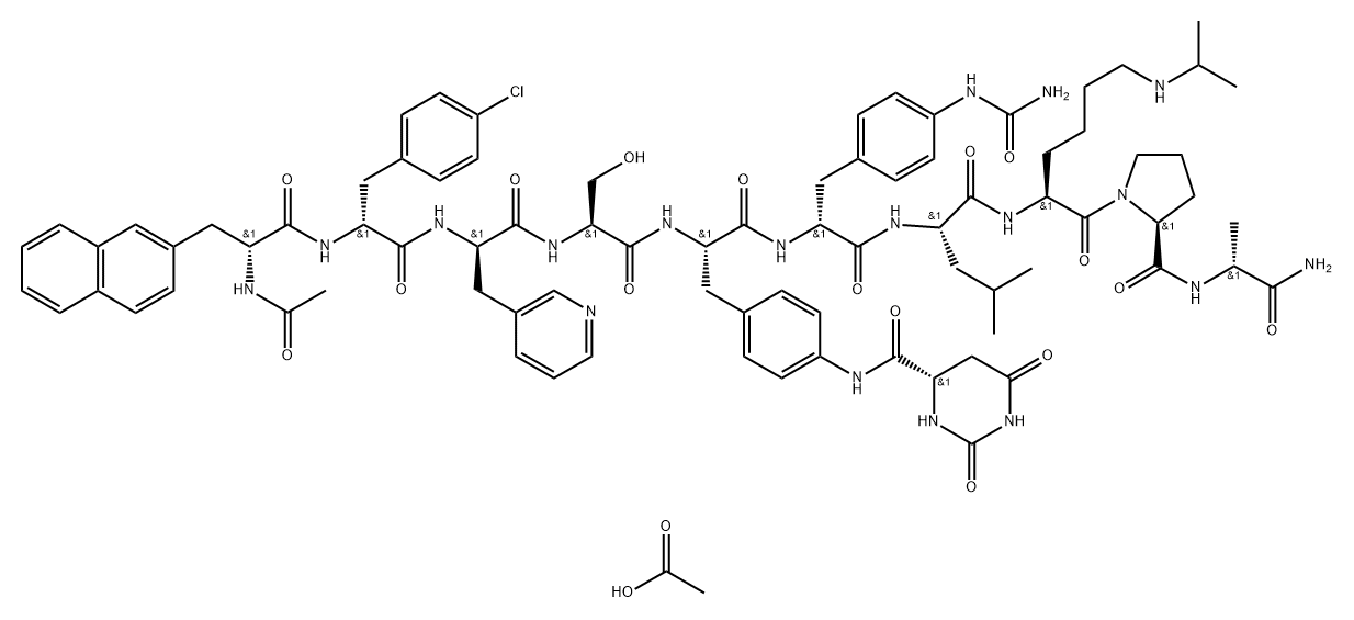 デガレリクス酢酸塩 化学構造式