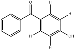 [2H4]-4-Hydroxybenzophenone Struktur