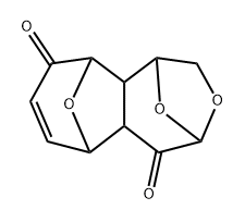1,4:6,10-Diepoxy-2H-cycloheptdoxepin-5,9(1H,4H)-dione, 5a,6,10,10a-tetrahydro-, (1.alpha.,4.alpha.,5a.alpha.,6.alpha.,10.alpha.,10a.alpha.)- Structure