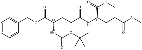 N-tert-Butyloxycarbonyl-L-γ-glutaMyl-L-glutaMic Acid 1-Benzyl 21,25-DiMethyl Ester, 935441-43-3, 结构式