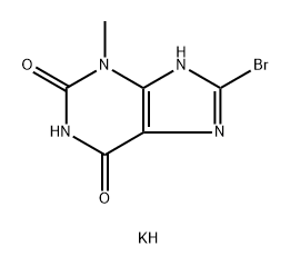 1H-Purine-2,6-dione, 8-bromo-3,9-dihydro-3-methyl-, potassium salt (1:1)