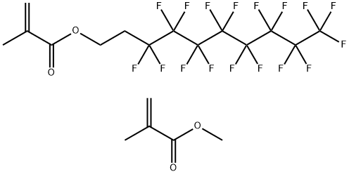 2-Propenoic acid,2-methyl,3,3,4,4,5,5,6,6,7,7,8,8,9,9,10,10,10-heptadecafluorodecylester,polymer with methyl 2methyl-2-propenoate Structure