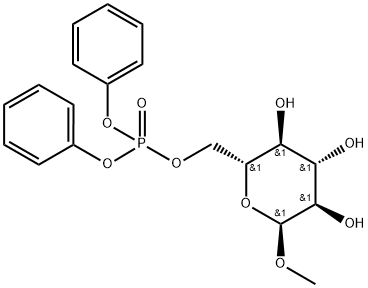 α-D-Glucopyranoside Methyl Ether 6-(Diphenyl Phosphate) Structure